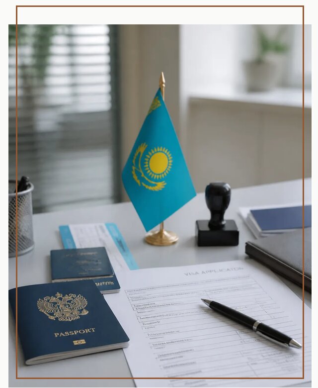Оформление визы в Казахстан для поездки и работы в Альметьевске